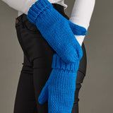 Panache Apparel Co. - Blue Cuffed Knit Mittens