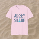 Jersey Shore Unisex Softstyle T-Shirt - Comfortable Summer Fashion for Beach Lovers