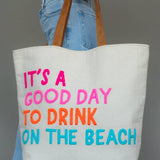 Panache Apparel Co. - Cream Drink On The Beach Tote