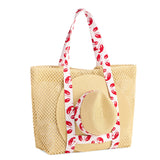 Shiraleah - CLAUDIA TOTE AND HAT SET,RED