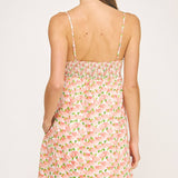 Strut & Bolt - Top Stitch Bustier Floral Print Mini Dress