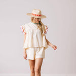 Sunshine Tienda - Ivory Eyelet Lottie Top