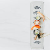 Abbott - Long Slim Fish Plate-12.5"L-830