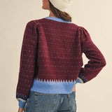 &MERCI - GEOMETRIC KNIT SWEATER MSW11118