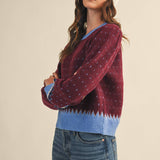 &MERCI - GEOMETRIC KNIT SWEATER MSW11118