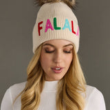 Panache Apparel Co. - Beige Fa La La Knit Pom Hat