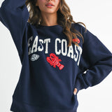 AEMI + CO - 9134GK Modern Vintage Graphic Fleece Pullover