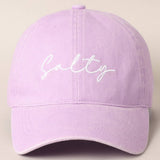 Fashion City - Salty Lettering Embroidery Baseball Cap