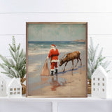Stroll On The Beach Santa sign