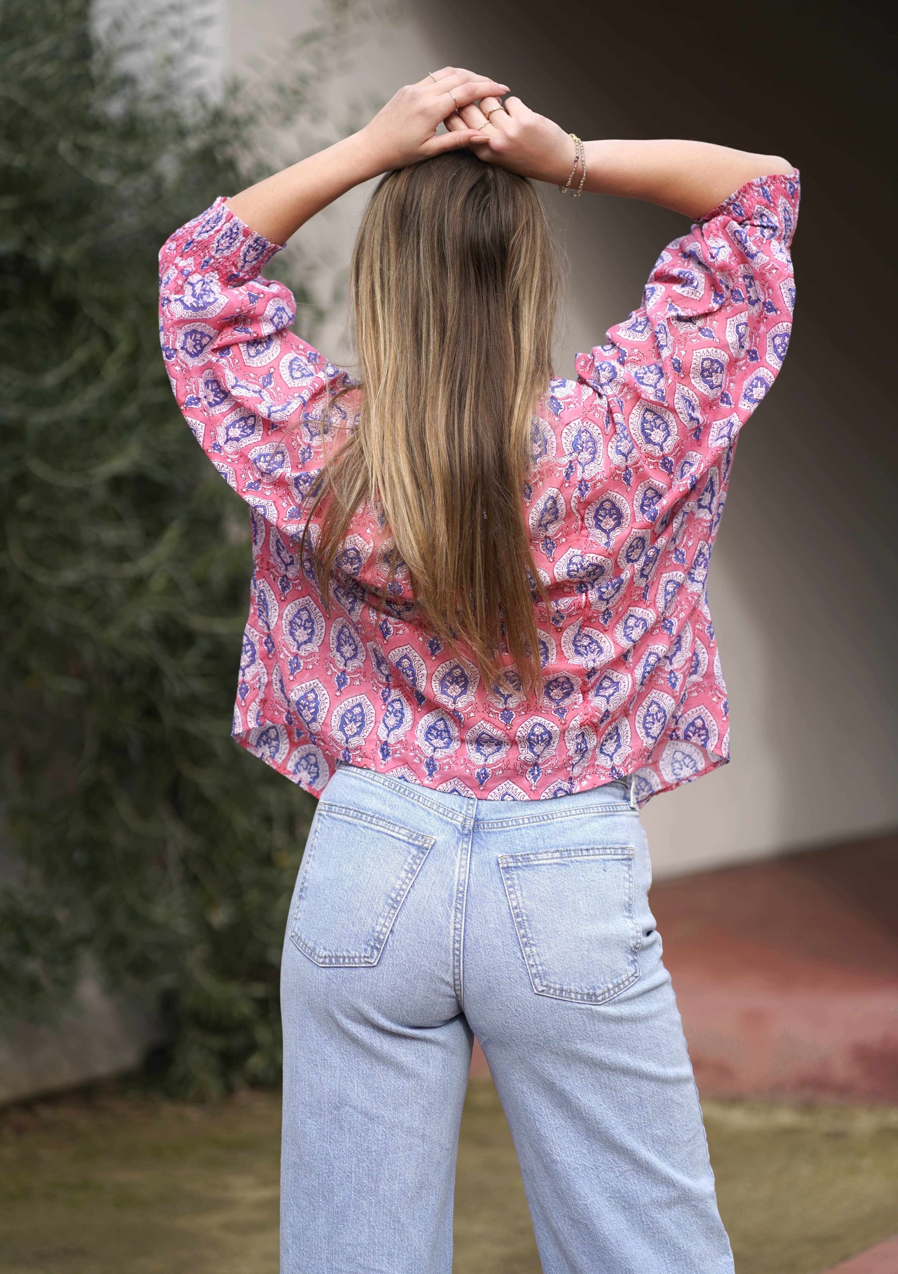 Dolma - Anjou Top Navy Pink
