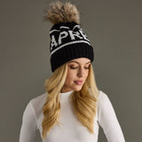 Panache Apparel Co. - Black & White Apres Pom Hat