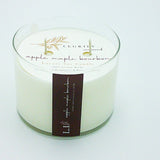 Legrify Inspired Luxury Candles & Home Fragrance - Apple Maple Bourbon Classic Glass 2 Wick Soy Candle
