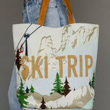 Panache Apparel Co. - Lt. Blue Ski Trip Scene Tote