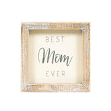 Adams & Co. - 11957 - 5x5 wood frame sign (MOM)  home decor gift