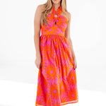 J.Marie Collections - Mara Ric Rac Cross Midi Dress