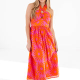 J.Marie Collections - Mara Ric Rac Cross Midi Dress