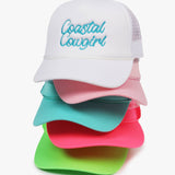 David And Young - WESTERN Coastal Cowgirl Embroidery Mesh Back Trucker