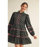 STYLE USA -  Floral Tiered Dress