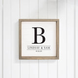 CUSTOM- Single Letter Personalized Wall Art 12" x 12" | Wood Sign