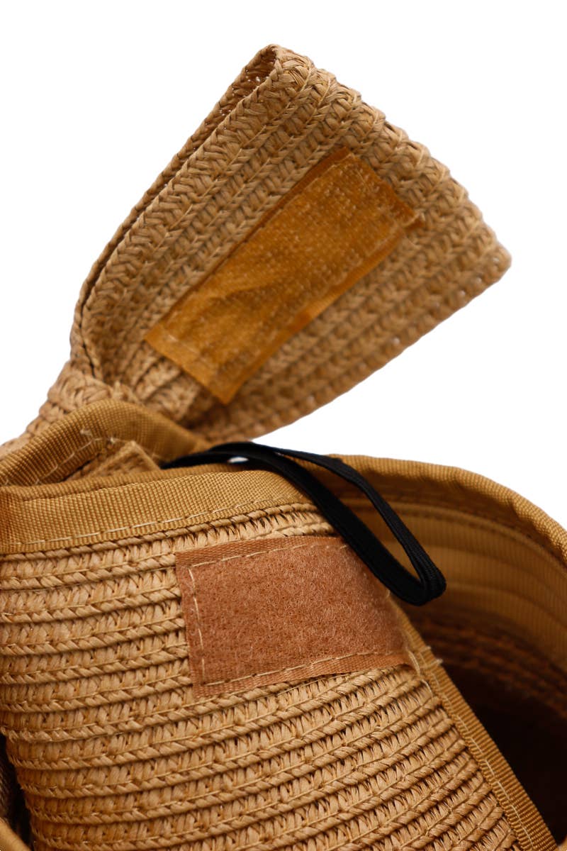 Pack and Go Paper Straw Wide Roll-Up Sun Hat