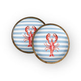 My Casita - Lobster Stripe Round Trays