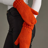 Panache Apparel Co. - Orange Cuffed Knit Mittens