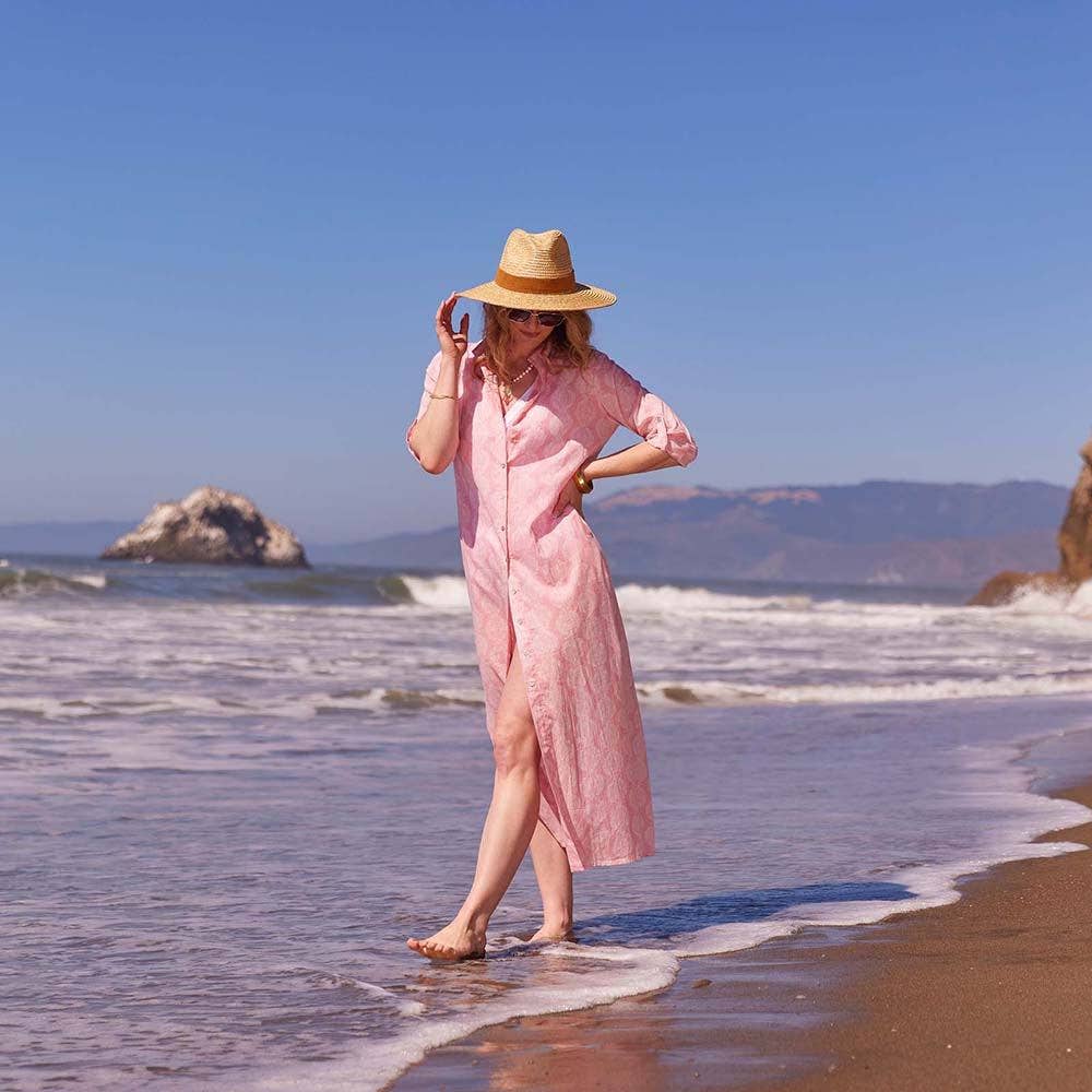 rockflowerpaper - HARPER PINK Shirt Dress