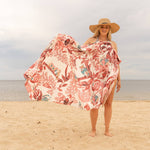 Boho-Eclectica - Women's Pink Owl - 100% Cotton Sarong