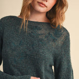 &MERCI - FLORAL EMBROIDERY LONG SLEEVE SWEATER MSW11376