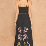 Strut & Bolt - Embroidered Floral Lace Detail Top Skirt Set
