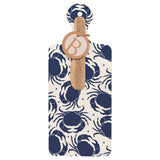 Boston International - Navy Crabs CUTErie Personal Cheese Board & Wood Spreader Set