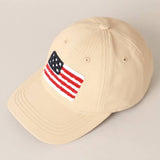Fashion City - American Flag Chenille Patch Baseball Cap