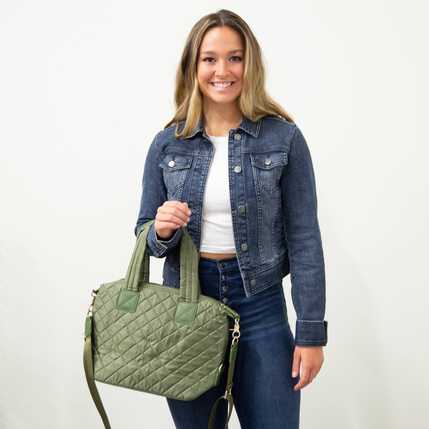 Quilted Crossbody- olive