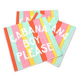 soiree-sisters - Party Cocktail Funny Napkins | Cabana Boy Please -