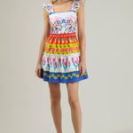 Sugarlips - Olympia Floral Ruffle Tiered Mini Dress