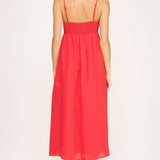 Strut & Bolt - Top Stitch Bustier Linen Midi Dress