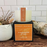 Legrify Inspired Luxury Candles & Home Fragrance - Cinnamon Stick Classic Glass 2 Wick Soy Candle