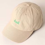 Fashion City - Father's Day Baseball Cap With Dad Text Embroidery