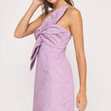 Strut & Bolt - Knotted Flower Bow Mini Dress