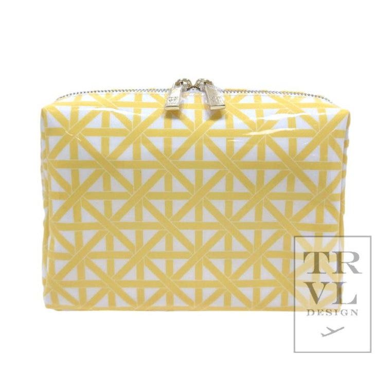 TRVL Design - Luxe Gloss Double Zip Med - Trellis Lemon