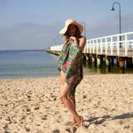 Boho-Eclectica - 'Seashore Florals' - 100% Cotton Sarong