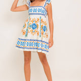 FLYING TOMATO - A printed woven mini dress - ID22448