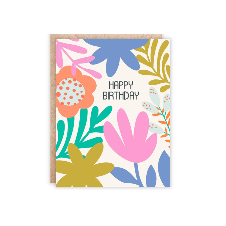 Jolly Rae - Floral Bloom Birthday Greeting Card