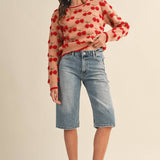 &MERCI - FUZZY CHERRY SWEATER MSW11122