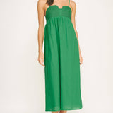 Strut & Bolt - Top Stitch Bustier Linen Midi Dress
