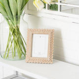 Adams & Co. - 11845 - 8x10x1 wood photo frame (SCALLOP) ntrl (5x7) pic
