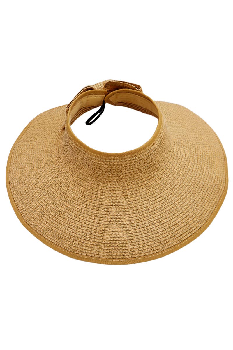 Pack and Go Paper Straw Wide Roll-Up Sun Hat