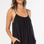 Lovestitch - Striped Scoop Neck Ruffle Hem Maxi Dress