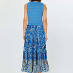 Current Air - Floral Printed Skirt & Sweater Top Maxi Dress
