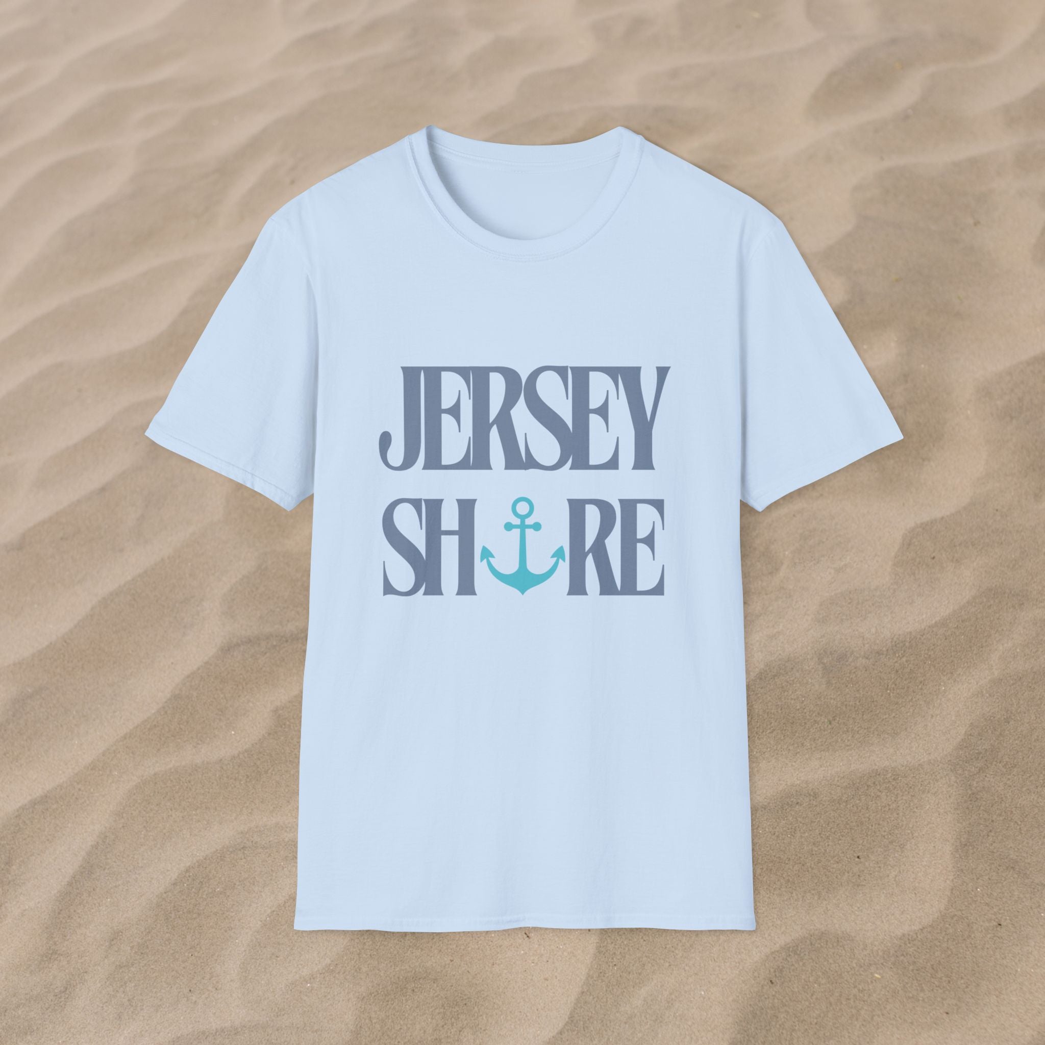 Jersey Shore Unisex Softstyle T-Shirt - Comfortable Summer Fashion for Beach Lovers
